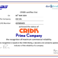 Certificazione di Cribis per KMI SRL